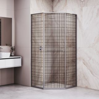 Душевой уголок RGW SV-82Gr "R" 33328200-2410R 100x100 см серый